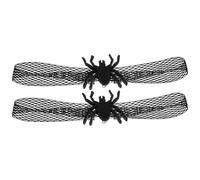 HOLIDYOYO 2Pcs Breakaway Small Mesh Cat Collars with Bell Halloween and Christmas Spider Neckwear for Kitten Holiday Pet Decoration