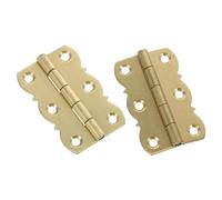 HOLIDYOYO 2pcs Copper Piano Hinges Cabinet Tray Hinge for Jewelry Box Furniture Music Stand Accessories Replacement Craft Projects