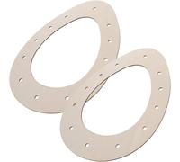 HOLIDYOYO 2pcs Easter Wooden Egg Wreath Frames 23x30cm DIY Craft Wood Rings for Floral Wreath Forms and Home Décor Accents Suitable for Holiday Door Hanging Decorations