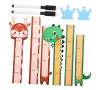 HOLIDYOYO 2pcs Erasable Height Measuring Ruler for Boys and Girls Growth Chart Animal Designs Wall-Mounted Boys and Girls Height Chart
