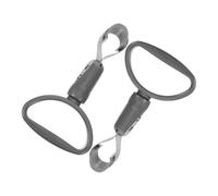 HOLIDYOYO 2pcs Ergonomic Plastic Subway Hand Rings Car Handle Straps for Elderly and Disabled Multipurpose Grab Bars for Vehicle Assistance Trash Can Lid Lifter Non-Slip Safety Grips