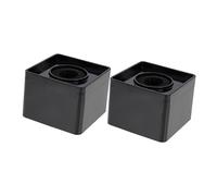 HOLIDYOYO 2pcs Fall Microphone Station Logo Abs Cube Interview Mic Logo Flag for Tv Studio Use Black Microphone Cube Label