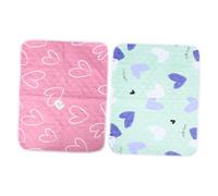 HOLIDYOYO 2pcs Guinea Pig Cage Liner Reusable Soft Small Animal Bedding Mats with Absorbent Pee Pad Washable Pet Cage Blanket for Bunny Hamster Rabbit Easy Clean and Quick Dry