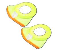HOLIDYOYO 2pcs Hard Hat Visor Attachments with UV Protection Breathable Sun Shade Brim for Safety Helmets Construction and Outdoor Work Fluorescent Green Mesh with Reflective Strips Cooling