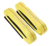 HOLIDYOYO 2pcs Heavy Duty Polyester Lifting Strap with Flat Loops Cargo Rigging Sling for Moving Furniture Wear Resistant Web Straps for Secure Hoisting and Handling