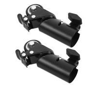 HOLIDYOYO 2pcs Heavy Duty Swivel Speaker Tripod Wheels Tube Quiet Rolling Casters for Audio Stand Mobility Silent Smooth Movement for Sound Sensitive Use