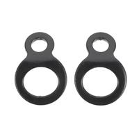 HOLIDYOYO 2Pcs Heavy Duty Truck Trailer Tie Down Rings Black Corrosion Resistant Fixed Pull Rings for Motorcycle Truck Tow Hooks Cargo Secure