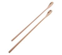 HOLIDYOYO 2pcs Long Handle Reptile Spoon: Powder Fruit Mixing Stirring Food Metal Feeding Spoon Stainless Steel Long Handle Feeding Tool For Crested Gecko Bearded Dragon
