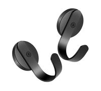 HOLIDYOYO 2pcs Magnetic Wreath Hangers Strong Hook for Metal Doors Refrigerator Holiday Decoration Hat Hook Space Saving Design Easy Install for Christmas Party Bathroom Towels Scarves Bags