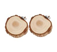 HOLIDYOYO 2Pcs Natural Parrot Standing Platforms Small Pet Cage Accessories Hamster Jump Platform for Parakeets and Chinchillas and Decorative Pet Perches
