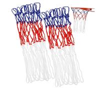HOLIDYOYO 2pcs Nylon Basketball Net Replacement for Indoor Outdoor Hoops Woven Training Nets Suitable for Parks Campuses Community Courts