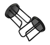 HOLIDYOYO 2pcs Paper Cup Holder Organizer for Home and Cafe Disposable Cup Storage Rack with Elegant Black Texture and Bar Counters
