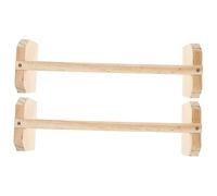 HOLIDYOYO 2pcs Parrot Bird Perch Stand Natural Pet Accessories for Chickens Roosters Hens Poultry Training Rack Safe Polished Surface Bird Plaything