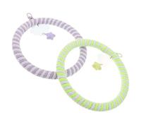 HOLIDYOYO 2pcs Parrot Swing Ladder Cotton Rope Bird Cage for Budgies Cockatiels Conures Finch Canary Safe Non Toxic Hanging Climbing Perch Accessories for Birds