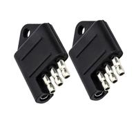 HOLIDYOYO 2pcs Pin Trailer Plug Adapter and Wiring Tester for Rvs Campers Commercial Trailers Quick High Efficiency and Circuit Testing with Wide Vehicle Compatibility