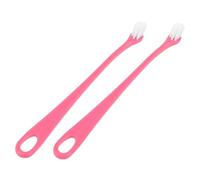 HOLIDYOYO 2Pcs Portable Pet Toothbrush with Long Anti-Slip Handles Soft Bristles for Dog and Cat Oral Cleaning Prevent Plaque and Tartar Maintain Gum Health