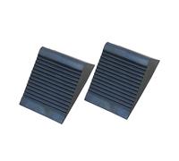 HOLIDYOYO 2pcs Portable Rubber Wheel Chocks Non Slip Tire Stop Control Pads for Car Truck Heavy Duty Durable Skid Vehicle Blocks with Built in Handle