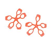 HOLIDYOYO 2Pcs Red Plastic Finger Strengthener for Guitar Hand Exercises Finger Trainer Hand Grip Exerciser for Musicians and Athletes and Grip Strength Trainer