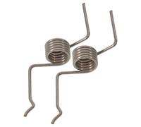 HOLIDYOYO 2Pcs Refrigerator Door Flapper Spring Replacement, 1.3-10.6-5 Torsion Coil Spring for Fridge Door Hinge Repair Kit, Suitable for Kitchen Electronics and Vertical Hinge Frame