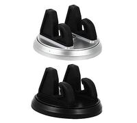 HOLIDYOYO 2pcs Rotating Car Phone Stand Rotatable Dashboard Cell Phone Holder Multifunctional Car Cellphone Holder for Navigation Fits Vehicles Material