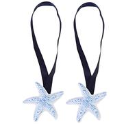 HOLIDYOYO 2pcs Sea Star Magnetic Curtain Buckle Curtain Ties Binding Ropes for Household and Drapes Easy to Use Fasteners