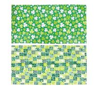 HOLIDYOYO 2Pcs St Patrick's Day Party Tablecloth Table Cover for Home Bar Restaurant Festive Irish Celebration Decor