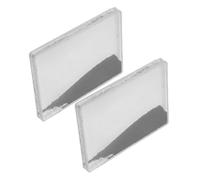 HOLIDYOYO 2Pcs Teaching Instrument Magnetic Field Demonstration Tool for Physics Teaching Iron Powder for School Use with Plastic and Iron Material 3.54X2.75X0.31In Black