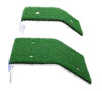 HOLIDYOYO 2pcs Tortoise Basking Platform with Suction Cups Simulated Lawn Resting Terrace for Turtle Sunbathing and Reptile Climbing Aquarium Decoration Ladder for Fish Tank Enclosures