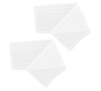 HOLIDYOYO 2Pcs Transparent Keyboard Film Cover for Silicone Keyboard Protector with Anti-shock Anti-skid Flexible and Dustproof Design for Comfortable Typing and Space-saving Storage