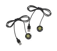 HOLIDYOYO 2pcs USB Mini LED Spotlight for Cabinet Warm White High Brightness Small Display Light Easy Installation with USB Interface Compact Design for Jewelry and Indoor Use