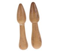 HOLIDYOYO 2pcs Wooden Acupuncture Point Sticks Manual Massage Tools for Fatigue Relief and Swelling Lightweight and Portable Gua Massage Pens for Home and Travel Use