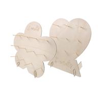 HOLIDYOYO 2pcs Wooden Donut Stand Rustic Dessert Display Holder for Wedding Birthday Shower Party Sturdy Cake Rack with Farmhouse Style for Festive Celebration Centerpiece