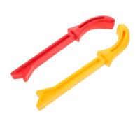 HOLIDYOYO 2pcs Woodworking Push Stick Safety Push Block with High Visibility Red Yellow Colors for Table Saws Jointers Carpentry Woodworking Tool Accessory