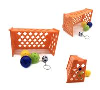 HOLIDYOYO 2sets Mini Football Field Toys for Parrot Training Pet Soccer Toy for Birds Intelligence Development Fun Bird Soccer Game for Animals Random Color