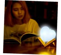 HOLIDYOYO 3 pcs Heart Shaped Touch Sensor Purse Lights Bright LED Handbag Night Lights for Women Compact Clip Bag Lamps for Easy Item Finding Material Christmas and Valentine's Day