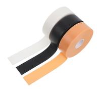 HOLIDYOYO 3 Rolls Waterproof PE Foam Foot Protector Tape, Self-Adhesive Heel Pads for Blisters Prevention, Anti-Slip Soft Foot and Hand Care Tape, Includes Black White and Skin Colors, 4.5M