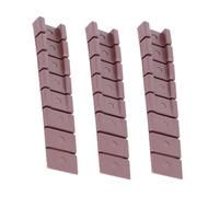 HOLIDYOYO 30Pcs Adjustable Furniture Leveling Shims Brown Abs Material Non-slip Grooved Base for Sofa Cabinet Table Chair Legs Anti-slip Home Improvement DIY