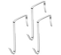 HOLIDYOYO 30Pcs Heavy Duty S-Shaped Iron Hooks for Wardrobe Storage, Multi-Purpose Hanging Hooks for Clothes, Towels, Bags, Silver and White, Suitable for Home and Garage Organization