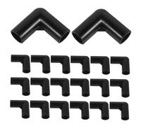 HOLIDYOYO 30pcs Plastic Right Angle Elbow Tent Pole Connectors Sturdy Replacement Adapters for Camping Canopy Outdoor Tent Frame Accessories