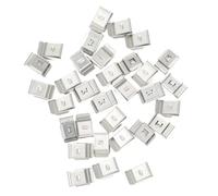 HOLIDYOYO 30pcs Stainless Steel Photovoltaic Cable Clips Wiring Frame Clamp for Solar Panel Wire Management with Edges Easy Installation and Stable Power Transmission