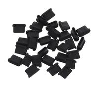 HOLIDYOYO 30pcs Usb Type-c Silicone Port Cover Dust Plug Set for Charging and Data Ports Black Usb3.1 Type-c Female Interface Protector for Electronics and Phone Usb