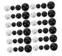 HOLIDYOYO 350pcs Floating Decorative Pearls for Floral Arrangements Elegant Imitation Pearl Beads for Vase Filler Diy Home Decor Black White for Centerpieces