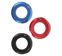 HOLIDYOYO 3pcs Aluminum Alloy Peep Sight for Compound Bow 1/4" Archery Peep Sight Tubing Accessories with Black, Red, Blue Colors Repairing Part for Outdoor Target Shooting