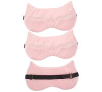 HOLIDYOYO 3pcs Blackout Satin Sleep Mask for Sleeping Adults and Travel Cooling Soft Smooth Eye Shade with Adjustable Elastic Strap Reusable and Washable Breathable Shades for Women