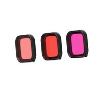 HOLIDYOYO 3Pcs Camera Housing Filters for Scratch-resistant Optical-grade Dive Lens Covers with Filter for Freshwater and Tropical Underwater Photography Random Color