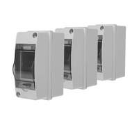 HOLIDYOYO 3pcs Distribution Box with Transparent Window Circuit Breaker Enclosure for Outdoor Charging Stations Dustproof Power Protection Case for Industrial Residential Use