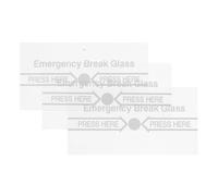 HOLIDYOYO 3Pcs Fire Alarm Glass Break Panel Replacement for Manual Call Point Security Glass Break Alarm Switch Cover Suitable for Commercial and Residential Fire Safety Systems