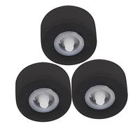 HOLIDYOYO 3pcs Rubber Pinch Roller Bearing Pulley Wheels for Cassette Tape Recorder Repair, Audio Radio Tape Deck Replacement Parts with Shaft (13x6.5x2.0mm