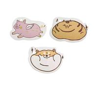 HOLIDYOYO 3pcs Wood Pulp Cleaning Cloth Cartoon Compression Sponge for Dishwashing Kitchen Scrubber Absorbent Rag for Cleaning