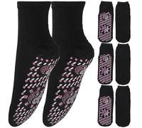 HOLIDYOYO 4 Pairs Winter Thermal Socks for Men Women Self Heating Breathable Foot Warmer Socks with Massage Dots Anti-freezing Comfortable Fit Relieves Fatigue